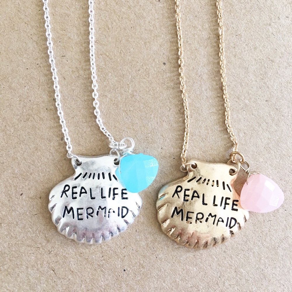 Real Life Mermaid 🧜‍♀️ Seashell Pendant Necklace